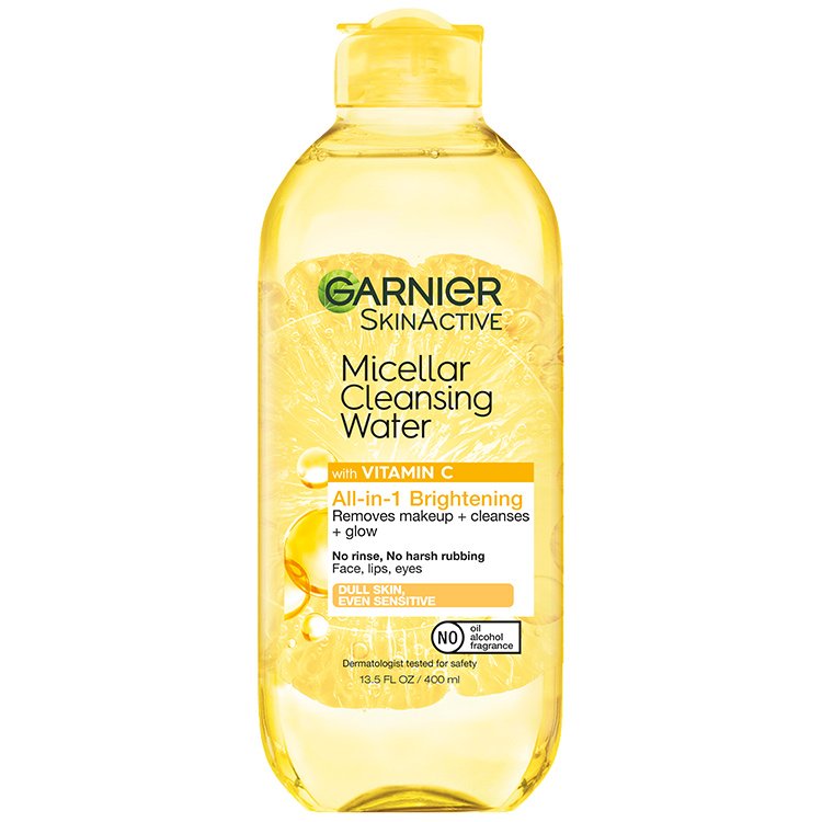Front view of Yellow Cap Cleansing Water with Vitamin C, All Skin Types